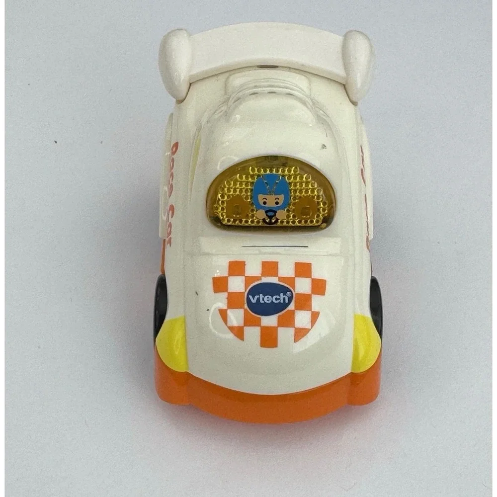 Vtech Go Go Smart Wheels Race Car White Orange Electronic Toddler Toy Vehicle